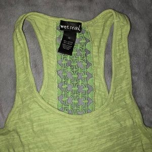 Wet Seal Green Racerback Top